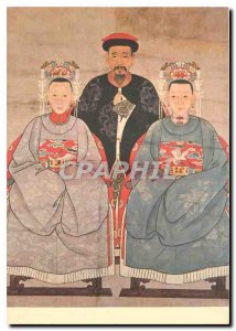 Postcard Modern Ching Dynasty Mandarino e le sue China