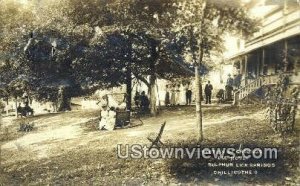 Real Photo - Old Hotel Sulphur Lick Springs - Chillicothe, Ohio