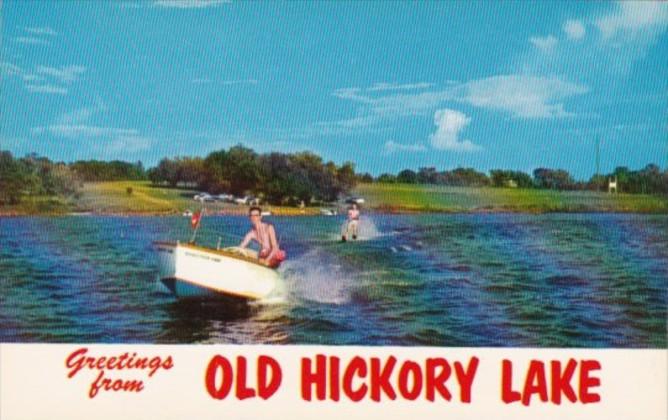 Water Skiing Greetings From Old Hickory Lake Tennessee