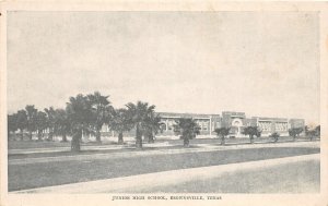 G50/ Brownsville Texas Postcard c1920 Junior High School Building