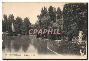 Old Postcard Montelimar park