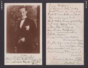 Vintage postcard Germany Leo Buro Cabaret Performer Singer