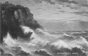 uk25002 cliffs and castle dover real photo uk