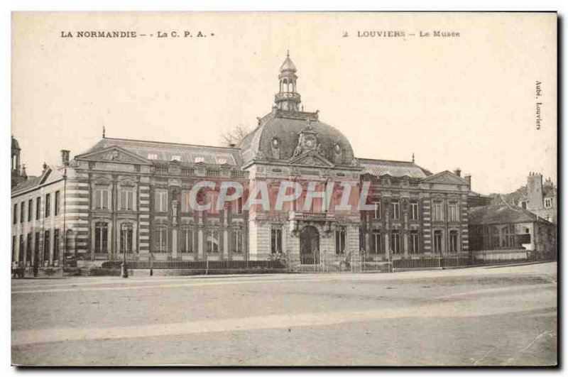 Old Postcard Normandy Louviers Le Musee