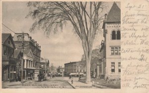 WESTERLY RI~DIXON HOUSE SQUARE-STOREFRONTS-SIGNS~1905 BURDICK PHOTO POSTCARD