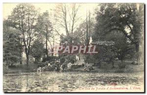 Old Postcard Liege A Corner of the Garden of Acchimatation L Etang