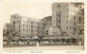 c1920s RPPC Women's Tennis, Hotel New Colonial, Nassau Bahamas, Sands Photo