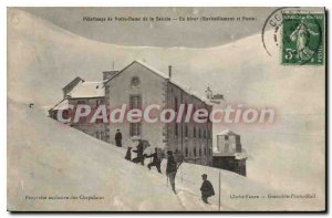 Postcard From Old Pilgrimage Notre Dame De La Salette In Winter position