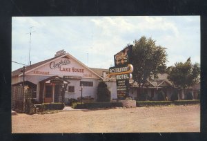 LAKE OZARK MISSOURI CAMPBELLS LAKE HOUSE RESTAURANT ADVERTISING POSTCARD