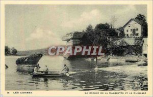 Old Postcard Les Combes The Rock of the cap and the Breastplate