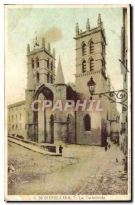 Old Postcard MOTPELLIER La Cathedrale