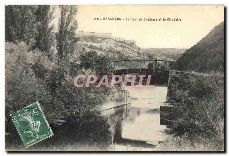 Postcard Besancon Old Bridge Chamars and the Citadel