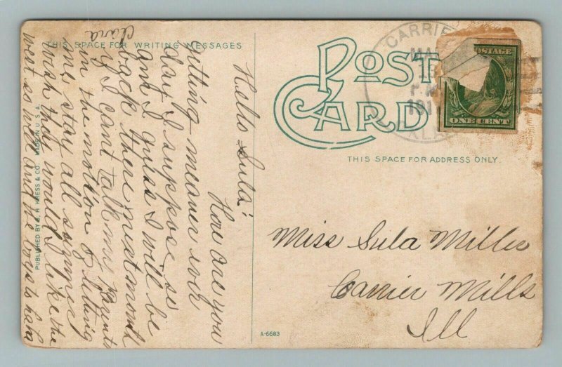 Women Picking Cotton Bonnets Oklahoma Postcard 