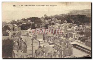 Old Postcard Villers sur Mer Panorama Towards Trouville