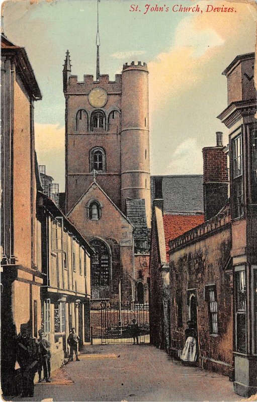 uk41312 st johns church devizes  real photo uk