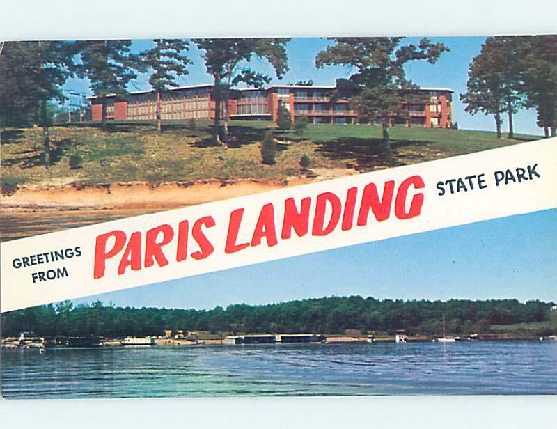Pre-1980 TWO VIEWS CARD Paris Landing State Park - Buchanan by Paris TN ho7243