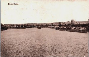 Wales Barry Docks Vintage Postcard C122