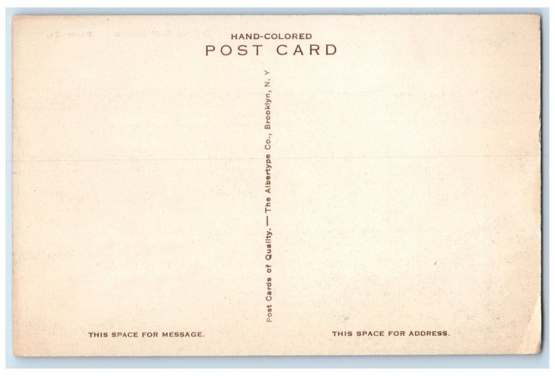 c1910 On The Golf Course Bermuda Hand-Colored Unposted Antique Postcard