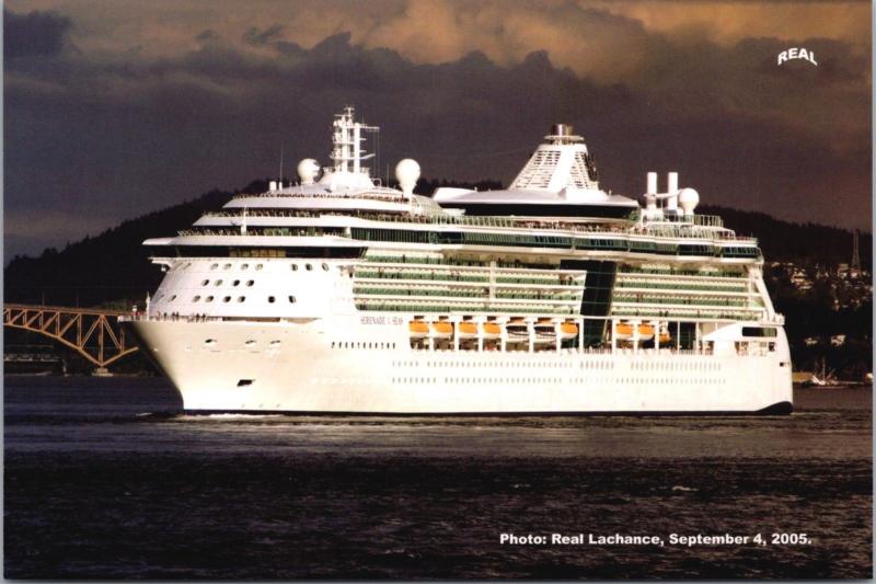 'Serenade Of The Seas' Ship Boat Vancouver BC Unused c2005 Postcard D41