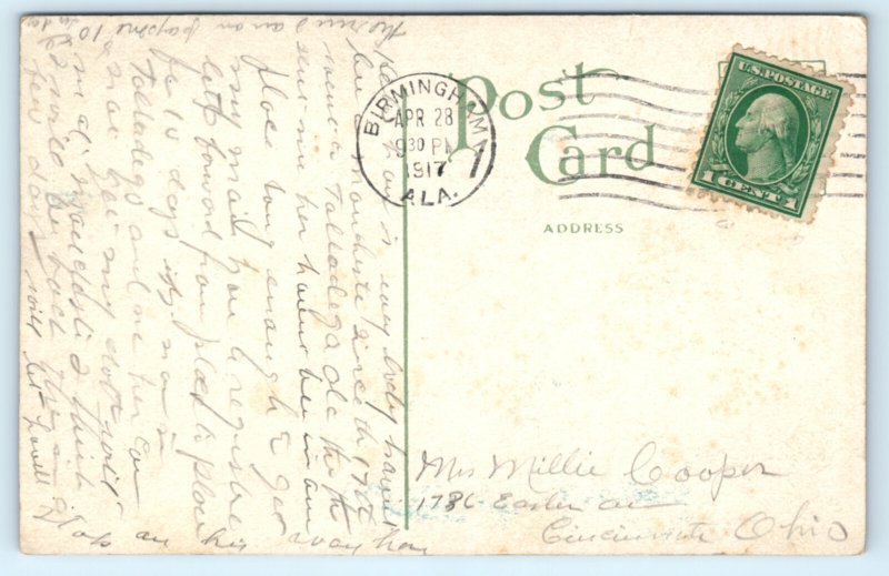 Birmingham Alabama AL View From 21st Street Bridge Postcard