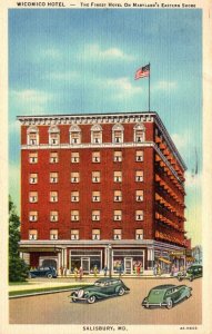 Maryland Salisbury The Wicomico Hotel 1942 Curteich