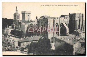 Old Postcard Avignon General view of the Palace of the Popes