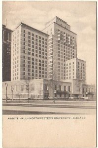 Abbott Hall, Northwestern University, Chicago, Illinois, Antique Postcard