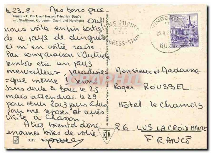 Modern Postcard Blick auf Innsbruck Herzog Friedrich Strafe