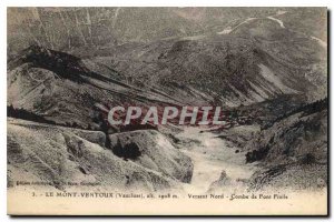 Old Postcard Mont Ventoux Vaucluse north side Combe Font Fiolle