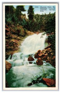 Postcard CO Phantom Falls No. Cheyenne Canon Colorado Springs Colorado