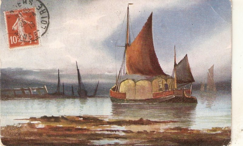 R. Montague. Sea and Sky  Tuck Oilette Postcard # 9890