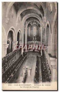 Ile St Honorat - Lerins Abbey - The Church - Old Postcard