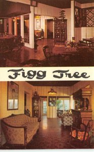 PHOENIX, AZ Arizona  FIGG TREE RESTAURANT~Interior  ROADSIDE c1960's Postcard