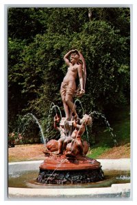 Haller Fountain Port Townsend Washington WA UNP Chrome Postcard R11