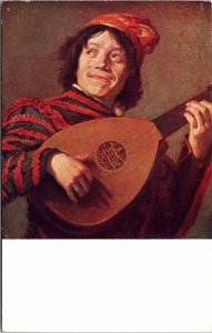 VINTAGE POSTCARD ART: THE BUFFOON BY FRANS HALS AT RIJKSMUSEUM HOLLAND c. 1920