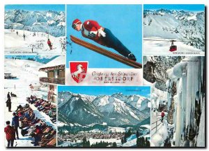 Postcard Modern Grusse aus dem Skiparadies Oberstdorf Ski