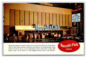 Harrah's Club Casino Reno Nevada NV UNP Chrome Postcard A15