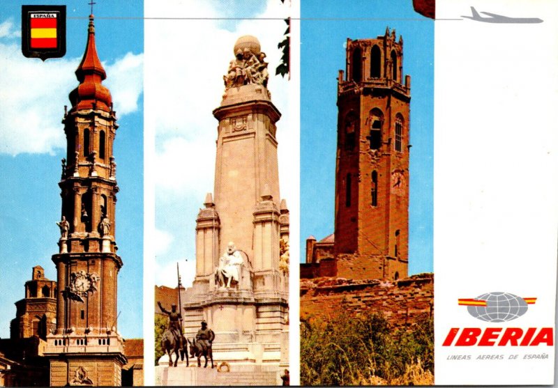 Spain Madrid Multi View Iberia Airlines Card