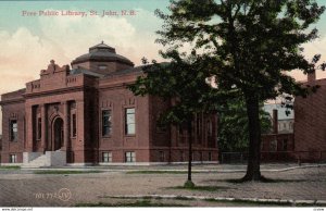 ST. JOHN , New Brunswick , Canada , 00-10s ; Free Public Library