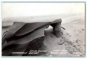 c1940's Sand Dunes Silver Lake Floradale Resort Mears MI RPPC Photo Postcard 