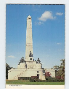 Postcard Lincoln's Tomb, Oak Ridge Cemetery, Springfield, Illinois