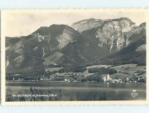 old rppc TOWN BY MOUNTAIN St. Wolfgang Im Salzkammergut Austria HM1613