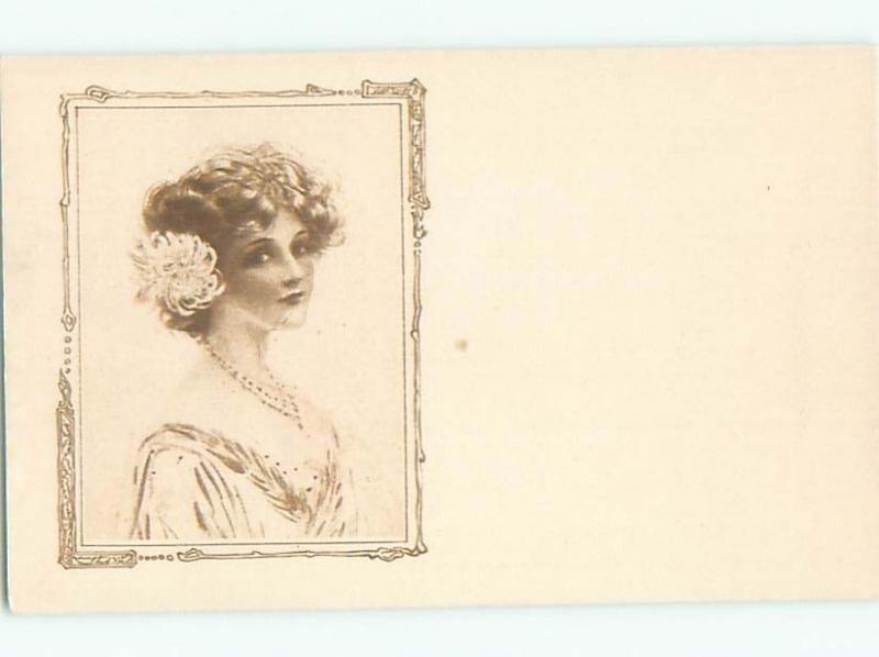 Divided-Back PRETTY WOMAN Risque Interest Postcard AA7960