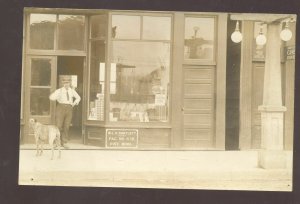 RPPC COLERAINE MINNESOTA DOWNTOWN BARTLETT STORE REAL PHOTO POSTCARD