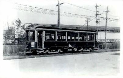 Repro- Boston & Worcester Trolley Boston MA Writing On Back