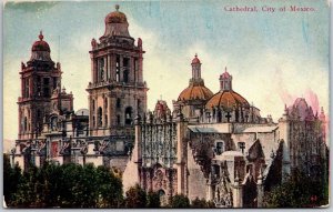 Cathedral City Of Mexico Mexican Church Antique Architecture Postcard