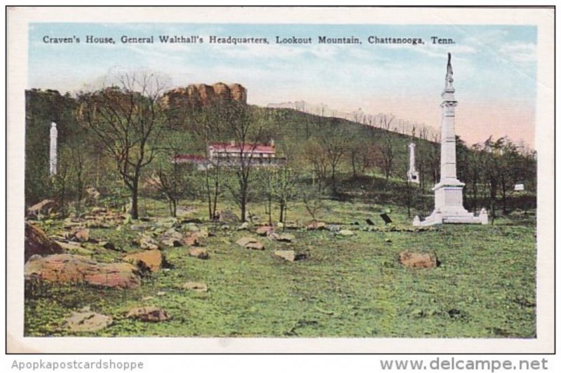 Tennessee Chattanooga Cravens House General Walthalls Headquarters Lookout Mo...