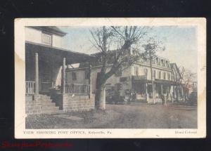 KULPSVILLE PENNSYLVANIA DOWNTOWN STREET POST OFFICE PA. POSTCARD