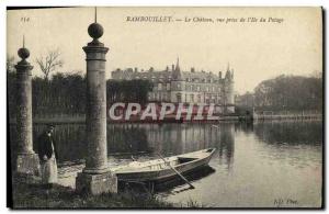 Old Postcard Rambouillet Chateau View from I Miss