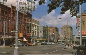 Colorado Springs CO South Tejon St. Cars Postcard